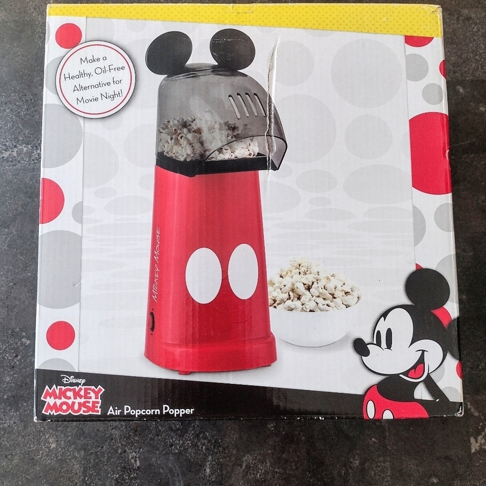 Disney's Mickey Mouse Red Popcorn Maker New In Box
